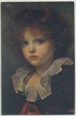 POSTAL DE ARTE. PORTRAIT D'UN JEUNE GARÇON