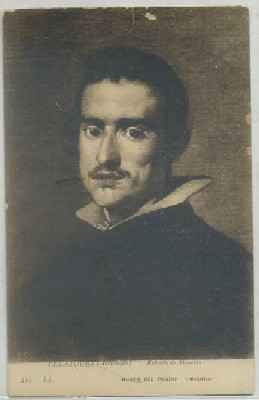 POSTAL DE ARTE. RETRATO DE HOMBRE. VELAZQUEZ Nº 210