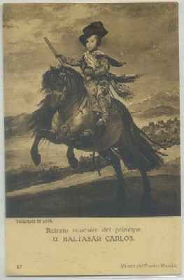 POSTAL DE ARTE. DON BALTAZAR CARLOS. VELAZQUEZ Nº 57