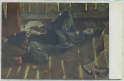 POSTAL DE ARTE. LA SIESTA MEZQUIETA . J. M. LOPEZ Nº 354