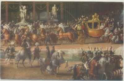 POSTAL DE ARTE. CORTEGE DE LA CEREMONIE DU MARIAGE DU NAPOLEON