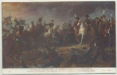 POSTAL DE ARTE. MUSEO DE VERSAILLES. F. GERARD. BATAILLE D'AUSTERLITZ