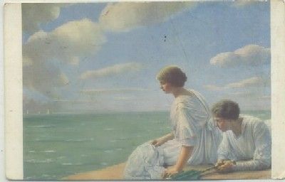 POSTAL DE ARTE. LES MOUETTES. J. LEEMPOELS