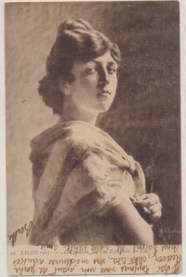 POSTAL DE ARTE. SALON 1905. CHANTROM. UNA ESPAÑOLA