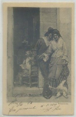POSTAL DE ARTE. E. LANCEROTTO