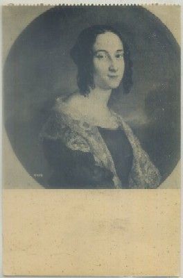 POSTAL DE ARTE. MUSEO ROMANTICO. LA MINIATURISTA TERESA NICOLAU