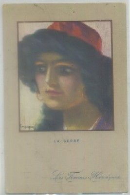 POSTAL DE ARTE. LES FEMMES HEROIQUES Nº 47