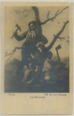 POSTAL DE ARTE. GOYA. LOS LEÑADORES. MUSEO DEL PRADO