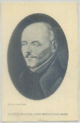 POSTAL DE ARTE. BUSTO-RETRATO DE SAN IGNACIO