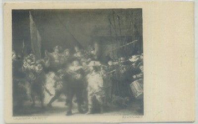 POSTAL DE ARTE. REMBRANDT. LA RONDE DE NUIT
