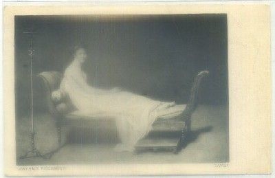 POSTAL DE ARTE. DAVID. MADAME RECAMIER Nº 75