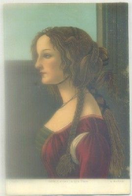 POSTAL DE ARTE. BIDNIS EINER JUNGEN FRAU