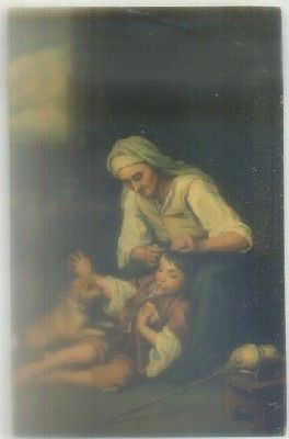 POSTAL DE ARTE. ALTE FRAU MIL KNABEN. MURILLO