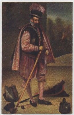 POSTAL DE ARTE. JUAN DE AUSTRIA. BUFON DE FELIPE lV. VELAZQUEZ