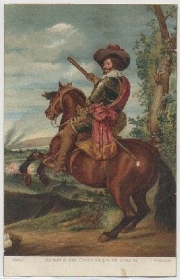 POSTAL DE ARTE. EL CONDE DUQUE DE OLIVARES. VELAZQUEZ.