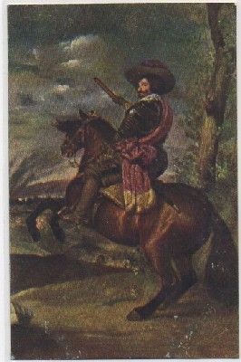POSTAL DE ARTE. EL CONDE DUQUE DE OLIVARES. VELAZQUEZ. MUSEO DEL PRADO