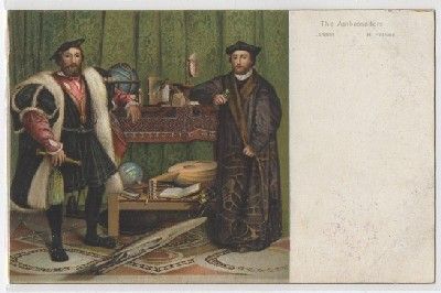 POSTAL DE ARTE. THE AMBASSADORS. H. HELBEIN