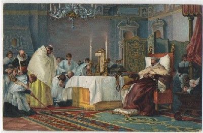POSTAL DE ARTE. ULTIME ORE DI CARLO EMANUELE DI SAVOJA. NICCOLO BARABINO