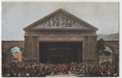 POSTAL DE ARTE. EINZUG IN JERUSALLEM