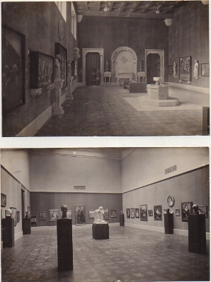 POSTAL DE ARTE. MUSEO DE ARTE DE CATALUÑA. 2 POSTALES