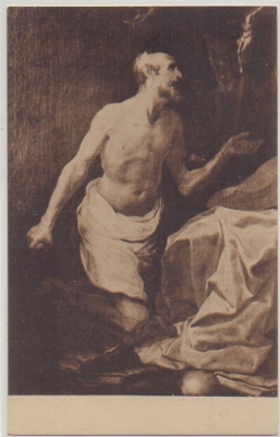 POSTAL DE ARTE. SAN JERONIMO. MUSEO SAN TELMO. SAN SEBASTIAN