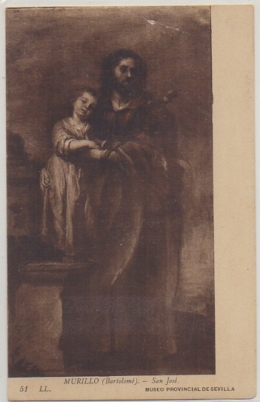 POSTAL DE ARTE. SAN JOSE. MURILLO. MUSEO PROVINCIAL DE SEVILLA