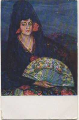 POSTAL DE ARTE. JUAN CARDONA. LA MAJA