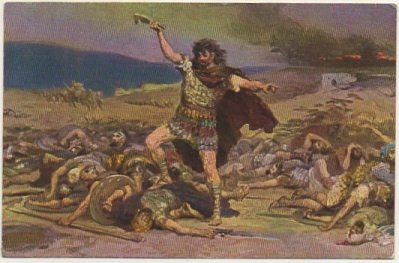 POSTAL DE ARTE. LA SACRA ESCRITURA
