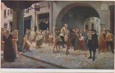 POSTAL DE ARTE. F. GALOFRE OLLER. BORIA AVALL