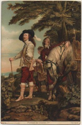 POSTAL DE ARTE. PORTRAIT DE CHARLES 1º