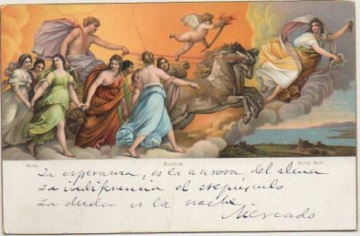 POSTAL DE ARTE. AURORA. GUIDO RENI
