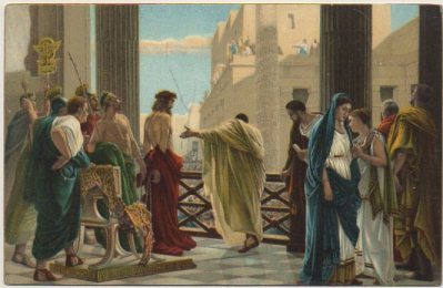 POSTAL DE ARTE. ECCE HOMO. ANTONIO CISERI