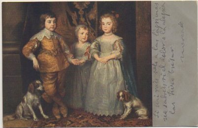 POSTAL DE ARTE. KINDER KARL'S l. VAN DYCK