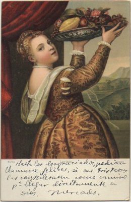 POSTAL DE ARTE. LAVINIA. TIZIANO