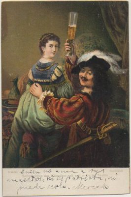 POSTAL DE ARTE. REMBRANDT