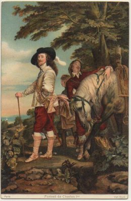 POSTAL DE ARTE. PORTRAIT DE CHARLES. VAN DYCK