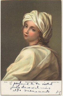 POSTAL DE ARTE. BEATRICE CENCI. GUIDO RENI