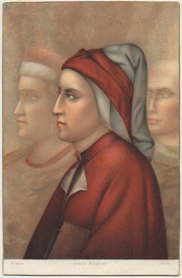 POSTAL DE ARTE. DANTE ALIGHIERI. GIOTTO