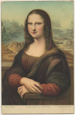 POSTAL DE ARTE. MONA LISA. LA GIOCONDA. LEONARDO DA VINCI