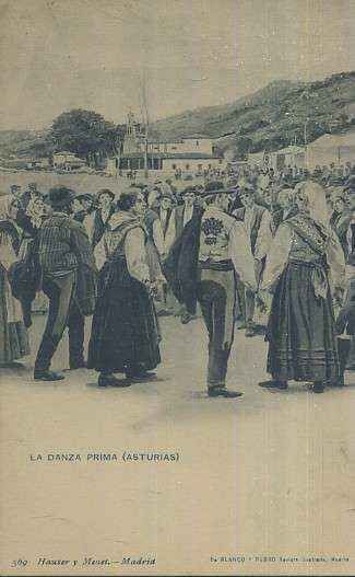 POSTAL ANTIGUA DE ASTURIAS LA DANZA PRIMA