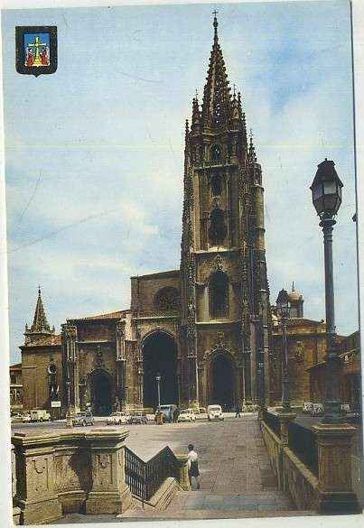 POSTAL DE ASTURIAS. IMÁGENES ESCUDO DE ORO. COL. CATEDRALES. OVIEDO Nº 6