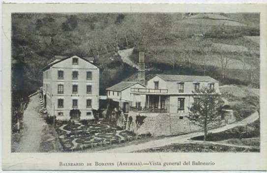 POSTAL ANTIGUA DE ASTURIAS (REPRODUCCION). BALNEARIO DE BORINES