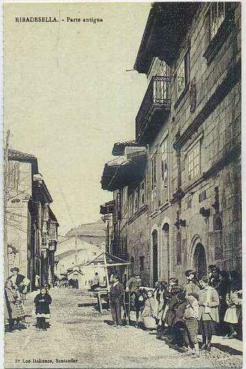 POSTAL ANTIGUA DE ASTURIAS (REPRODUCCION). RIBADASELLA. PARTE ANTIGUA