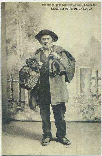 POSTAL ANTIGUA DE ASTURIAS (REPRODUCCION). LLANES. PEPIN DE LA SUELA