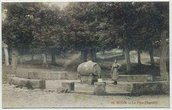 POSTAL ANTIGUA DE ASTURIAS (REPRODUCCION). GIJON. LA PIPA