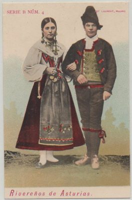 POSTAL ANTIGUA DE ASTURIAS. RIBEREÑOS DE ASTURIAS. SERIE B, Nº 4