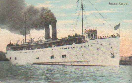 POSTAL DE BARCOS. STEAMER EASTLAND