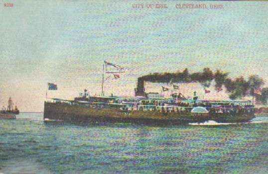 POSTAL DE BARCOS. CITY OF ERIE CLEVELAND - OHIO
