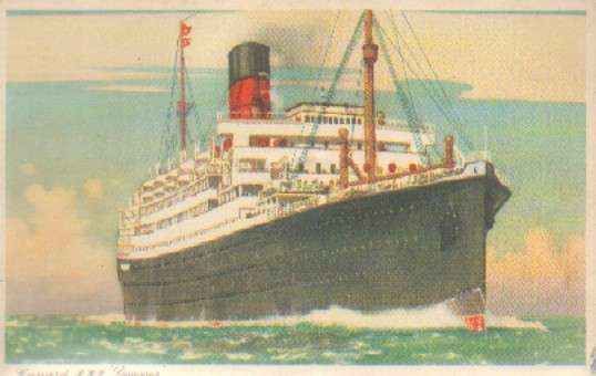 POSTAL DE BARCOS. CUNARD RML SAMARIA