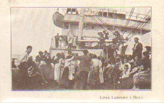 POSTAL DE BARCOS. VAPOR HERSCHEL LINEA LAMPORT Y MOLT